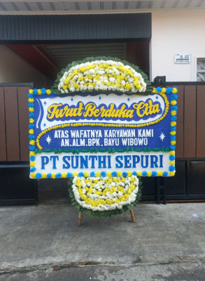 Papan Bunga Duka di Kemiri Muka