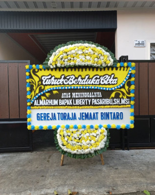 Papan Bunga Duka di Kemiri Muka